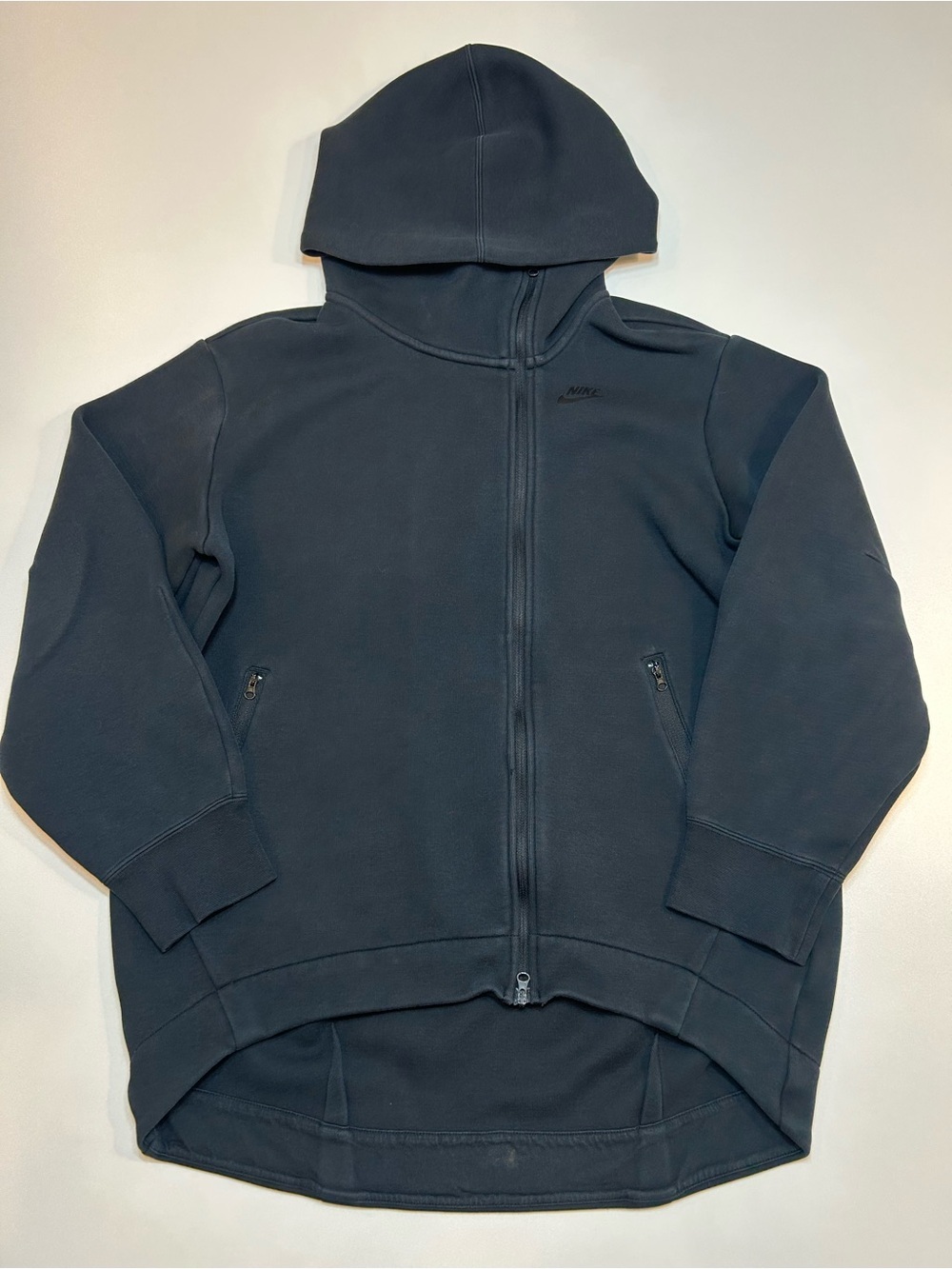 Nike Sportswear Tech Fleece Oversized Full-Zip Cape Hoodie Black